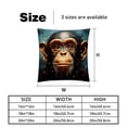 thumbnail image 5 of Monkey Inserts Set - 2-Pack Decorative Pillows with Unique Patterns for Throw Pillow Covers for Home Decor, Sofa, Bed - Available in 16x16, 18x18 & 20x20, 5 of 6