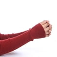 thumbnail image 5 of (negro) guantes largos de lana para mujer, 5 of 5