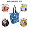 thumbnail image 7 of FORMRS Womens Canvas Tote Bag with Zipper Inner Pocket Shoulder Handbag, Green Dots, 7 of 7