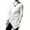 White, variant on Men's Long Sleeve Asymmetric Shirts Casual Loose Button Down Ethnic Shirts
