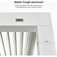 thumbnail image 4 of PURPLE LEAF Outdoor Louvered Pergola 14' x 20' White Aluminum Pavilion Modern Shade Structure with 2 Independently Adjustable Weatherproof Hardtop for Patio & Garden, 4 of 8