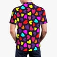 thumbnail image 6 of Salouo Colorful Hearts for Men's Short Sleeve Polo Shirts,Polo Shirts for Men Performance Short Sleeve Golf Shirt Athletic Casual Collared T-Shirt-4X-Large, 6 of 8