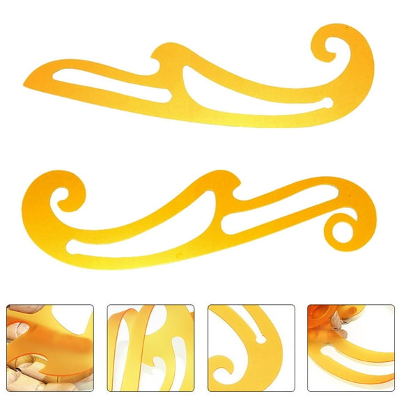 WRISTBIQUE Sewing Rulers Clothing Proofing Ruler Plastic 2Pcs