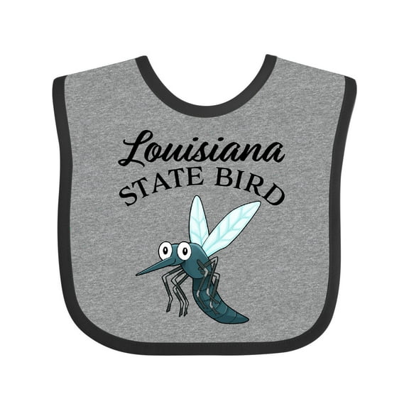 Inktastic Louisiana State Bird Mosquito Boys or Girls Baby Bib
