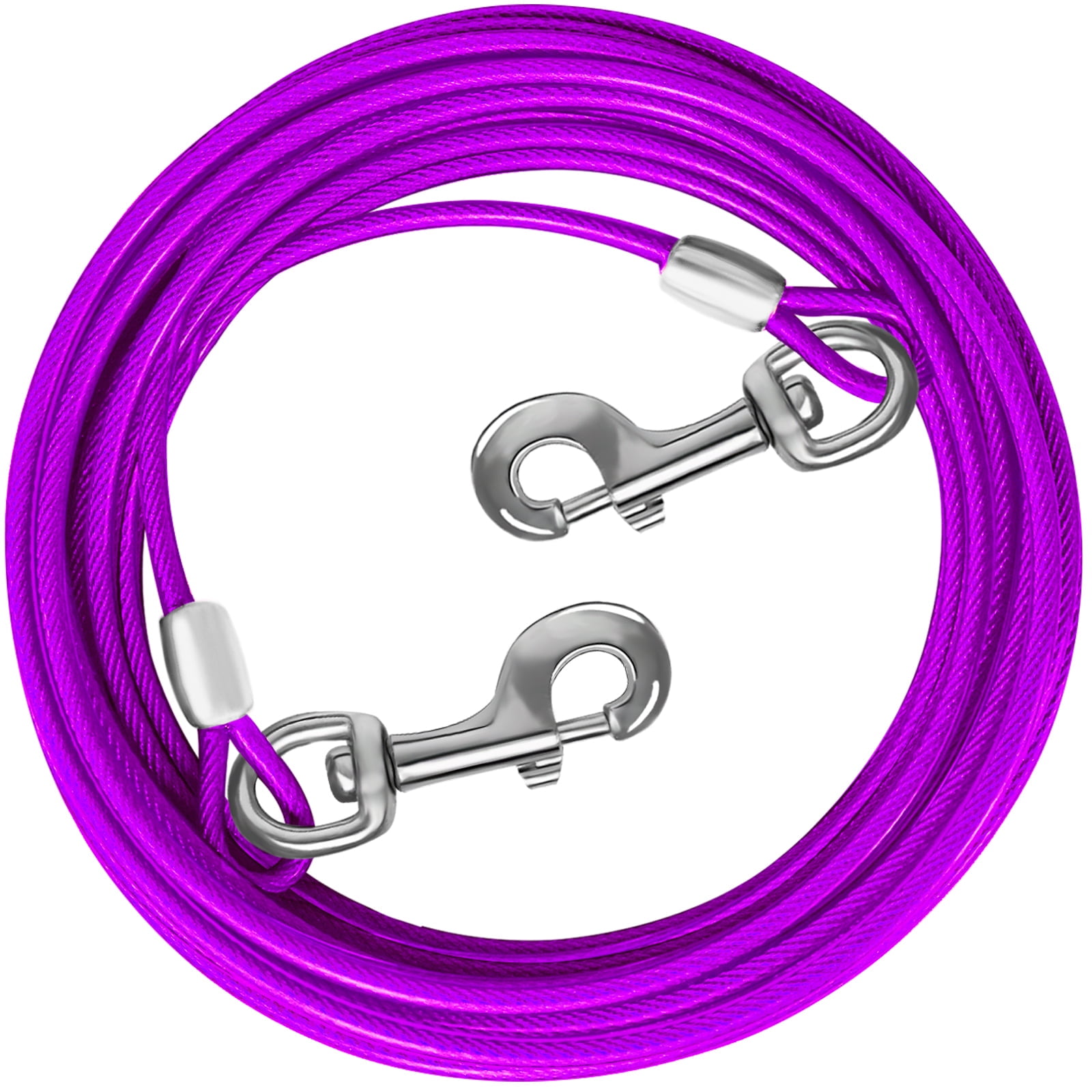 HaiYUAN Dog Tie Out Cable 10/15/20/25/30 FT Dog Runner for Yard