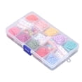 thumbnail image 1 of Yunxwd Juego de cuentas de joyería para bricolaje, cuentas de joyería, manualidades, cuentas de arroz, cuentas de arroz, cuentas redondas, pulseras, adornos de joyería para aretes, collares, pulseras, 1 of 5