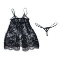 thumbnail image 3 of Ensemble de Lingerie pour Femmes Robe Babydoll en Dentelle Vêtements de Nuit, 3 of 6