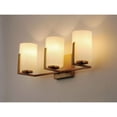 thumbnail image 3 of 21283SWSBR Maxim Lighting Dart 3 Light Bath Vanity Approved for Damp Locations-Satin Brass Finish, 3 of 9