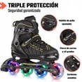 thumbnail image 2 of Patines Linea Centurfit 4 Ruedas Luces Led Profesionales Niños Adultos, 2 of 10