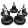 thumbnail image 1 of Ruedas de repuesto para silla de oficina Tope para silla de oficina Ruedas giratorias, campana de perfil alto se desliza con almohadillas de fieltro autoadhesivas separadas (5 piezas, XianweiShao 8390606225498, 1 of 1