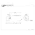 thumbnail image 2 of Kingston Brass K1089A1 7-Inch Diverter Tub Spout, Polished Chrome, 2 of 2