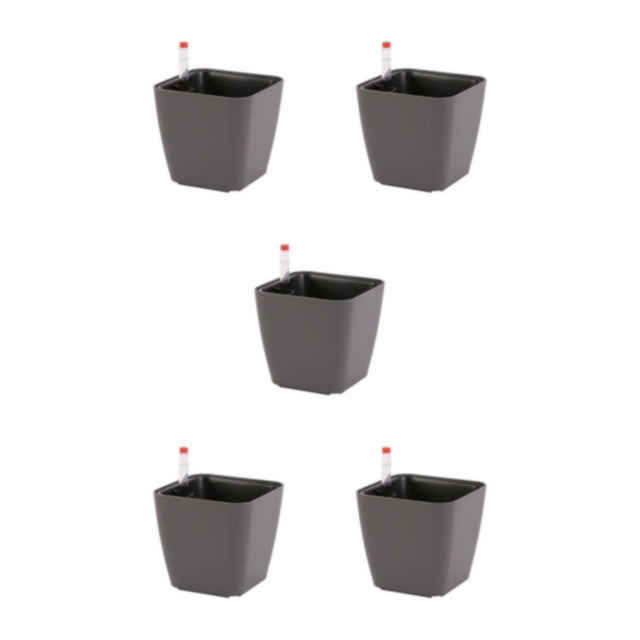 Matsuzay Maceta con estilo de resina para jardín, belleza con macetas innovadoras para jardines, macetas de belleza para plantas, gris Type2 NO2
