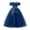 Girl's Dress # Navy, variant on Girls Party Dress Off Shoulder Ruffled Neckline Floral Embroidered Applique Layered Tulle Maxi Ball Gown Birthday Wedding Photography Costumes Size 10 Years