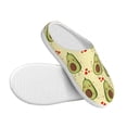 thumbnail image 3 of Kdxio Avocados And Hearts Women's Men's Slippers Plush Slip-On House Slipper for Winter Indoor Soft Cushion Non-slip Fluffy Slides Slippers-39/40, 3 of 7
