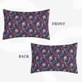 thumbnail image 2 of Sikiie Skull starry sky flower Print Plush Pillow Cover, Wrinkle-proof and Stain-resistant Pillow Protector without Pillow Core, Home Decoration-20"x30", 2 of 6
