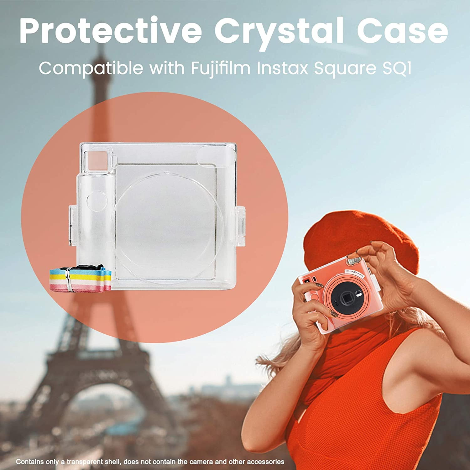 Instant Camera Case Instax Square Sq1 Accessories Protective Clear