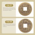 thumbnail image 3 of 6 monedas de latón para adivinación china, monedas de cobre para hacer nudos chinos y monedas de éxito., 3 of 5