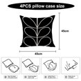 thumbnail image 2 of Pétalos simples modernos, trébol de cuatro hojas, flores, algodón, cáñamo, funda de cojín para sofá, funda de almohada suave para coche, estilo 1, 2 of 2