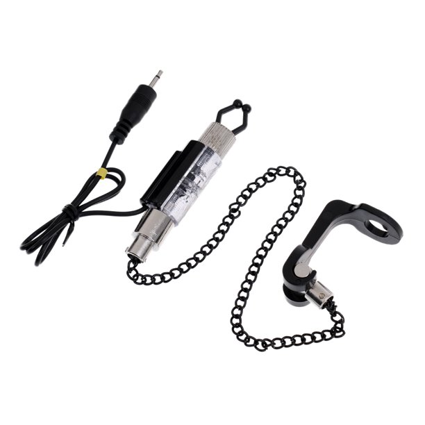 Percha de Indicador de Cadena Clip Ajustable Sensible LED Brillante Pesca Carpa Amarillo Sunnimix Alarma de mordida de pesca