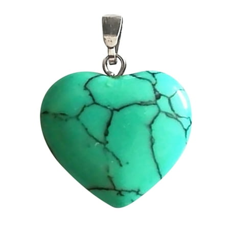 

iOPQO Hangs Heart Pendant Stone Peach Heart Pendant Women s Necklace Natural Rough Stone Love Pendant room decor