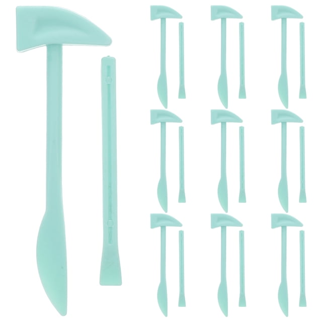 KAKOWELY toddler tool kit 10 Sets Kids Digging Toy Tools Set with Plastic Hammer and Chisel for Archaeological and Pretend Play for Children and Toddlers Learning and Fun