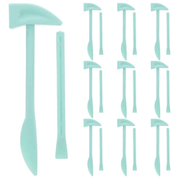 KAKOWELY toddler tool kit 10 Sets Kids Digging Toy Tools Set with Plastic Hammer and Chisel for Archaeological and Pretend Play for Children and Toddlers Learning and Fun
