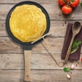 thumbnail image 4 of NUAHRHY Crepe Pan Nonstick Dosa Pan with Spreader 9.45 Inch/11 inch Flat Skillet with Ergonomic Handle Kitchen Pancake Pan Induction Compatible Tortilla Pan for Induction Cooker Gas Stove, 4 of 10