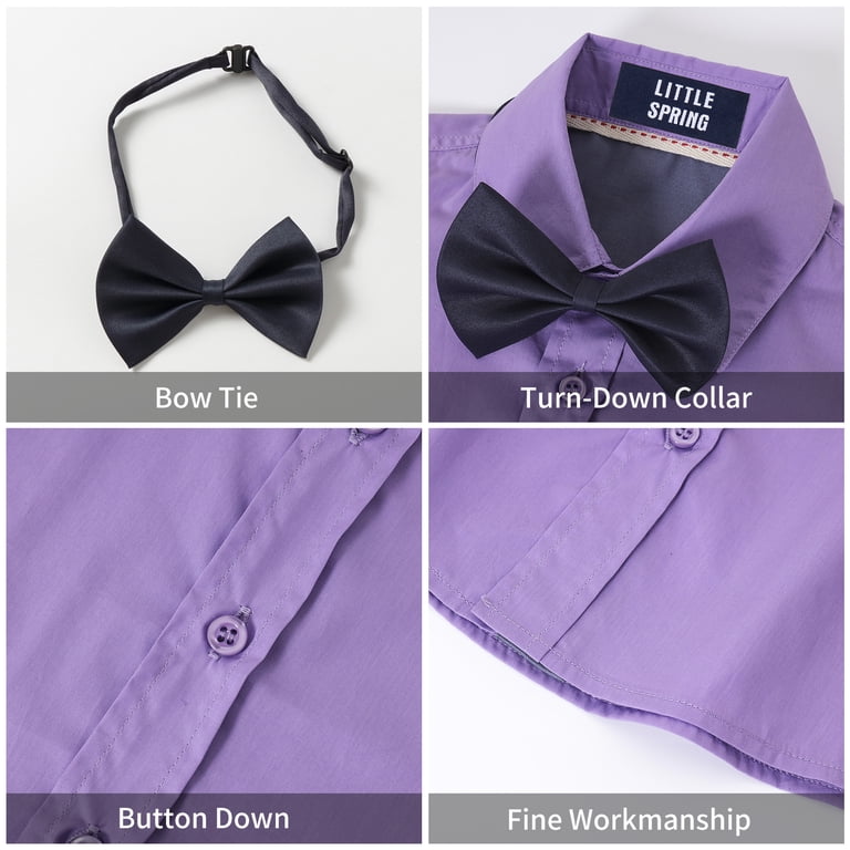 purple infant dress shirt Boy's Purple Dress Shirt - Size: 7