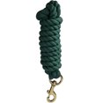 thumbnail image 2 of Intrepid International 556030 10 ft. Lead Rope Cotton with Brass Snap Heavy Duty, Hunter Green, 2 of 2