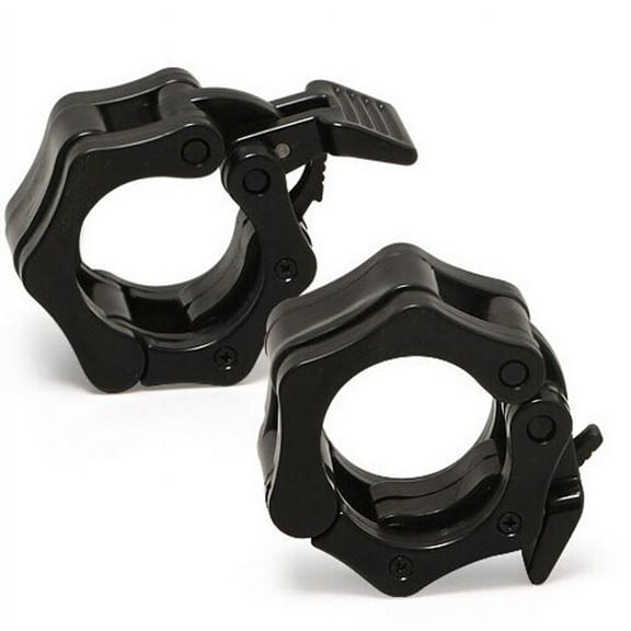 Barbell Collars, YIYIGUO Quick Release Non-slip Barbell Clamp Collars for 1-Inch Diameter Size GYDEK Bars Pro Crossfit Exercise & Weight Training (2pcs/ A pair)