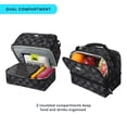 thumbnail image 2 of Arctic Zone Dual Compartment Dome Lunch Box with Food Container & Ice Pack, Black Checkerboard, 2 of 11