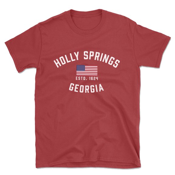 Holly Springs Georgia Patriot Men's Cotton T-Shirt