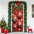 thumbnail image 6 of Christmas Door Cover Decoration Santa Claus Front Door Cover Xmas Hanging Banner Santa Background for Home Holiday Christmas Decoration, E, 6 of 6
