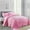 Pink, variant on Home Soft Things 4 Piece Supersoft Microplush Bedspread Set - Oatmeal - Oversized Queen (110" x 120")