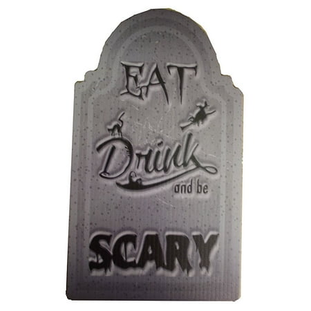 Aahs Engraving Halloween Small Tombstone Prop (Eat, Drink, and Be Scary)