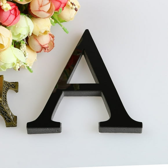 Rvkxad 3D Mirror Acrylic Letters, 26 DIY Wall Sticker Decals for Home Decor, Reflective Alphabet Art, Wall Art Mural
