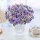 thumbnail image 4 of Claveles artificiales, pequeñas flores de seda para decoración de interiores, ramos artificiales para el hogar, decoración de cocina, boda, fiesta, el mejor regalo para mamá, morado., 4 of 6