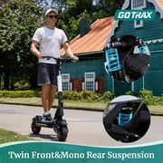 GOTRAX Atlas Adult Electric Scooter with 10 Pneumatic Tire , 30mph & 38 mile Range, Dual 600 W, 330lbs Max Load, Foldable &Portable, Black