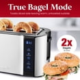 thumbnail image 4 of Elite Gourmet ECT5322 Tostadora de 4 Rebanadas con Ranura Larga, Temporizador de Cuenta Regresiva, Función Bagel, 6 Ajustes de Tostadas, Descongelación, Función de Cancelación, Rejilla para Calentar I, 4 of 5