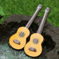 thumbnail image 3 of 3 piezas de guitarras de imitación, microdecoración artificial, accesorios de diseño, adornos de madera, 3 of 8