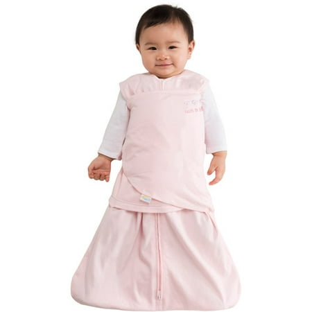 HALO Safe Dreams Swaddle, 100% Poly-Knit, Pink, (Best Newborn Sleep Sack)