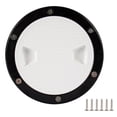 thumbnail image 2 of Marine Inspection Deck Plate Leakproof Round Convenient Assemble Anti Slip Surface Durable Accessories Rubber O Rings 6inch Black Edge, 2 of 10