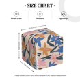 thumbnail image 3 of Uemuo Lilies Flowers Tissue Box Cover Holder, Square with Bottom Belt - PVC Leather Decorative Organizer for Tabletop, Bathroom, Car, Office, 3 of 8