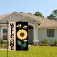 thumbnail image 2 of Amhnf Welcome Sunflower And Bees Garden Flag For Home Outdoor Garden Yard Decor 12x18 inch, 2 of 5