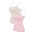 thumbnail image 1 of 2PC Camisole Women's Chest Pad With Four Seasons Plus Size Modal Outer Wearing Base Beauty Back Top, 1 of 5
