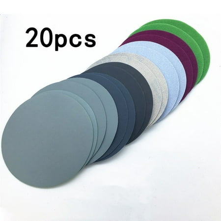 

Geege 20Pcs 75Mm 800//1500/2000/3000 Grit Water Dry Sanding Discs Sheet Sandpaper
