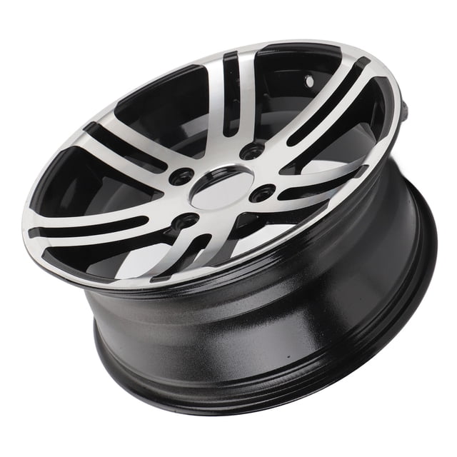 Moyeu de Roue en Alliage d'Aluminium 14 Po, Améliorez Votre Conduite Compatible avec la Plupart des VTT à 4 Roues, Karts, Golfs, Chariots, Roues de VTT de Haute Résistance de Qualité Supérieure, Construction Solide, Jantes, Roues de Remorque