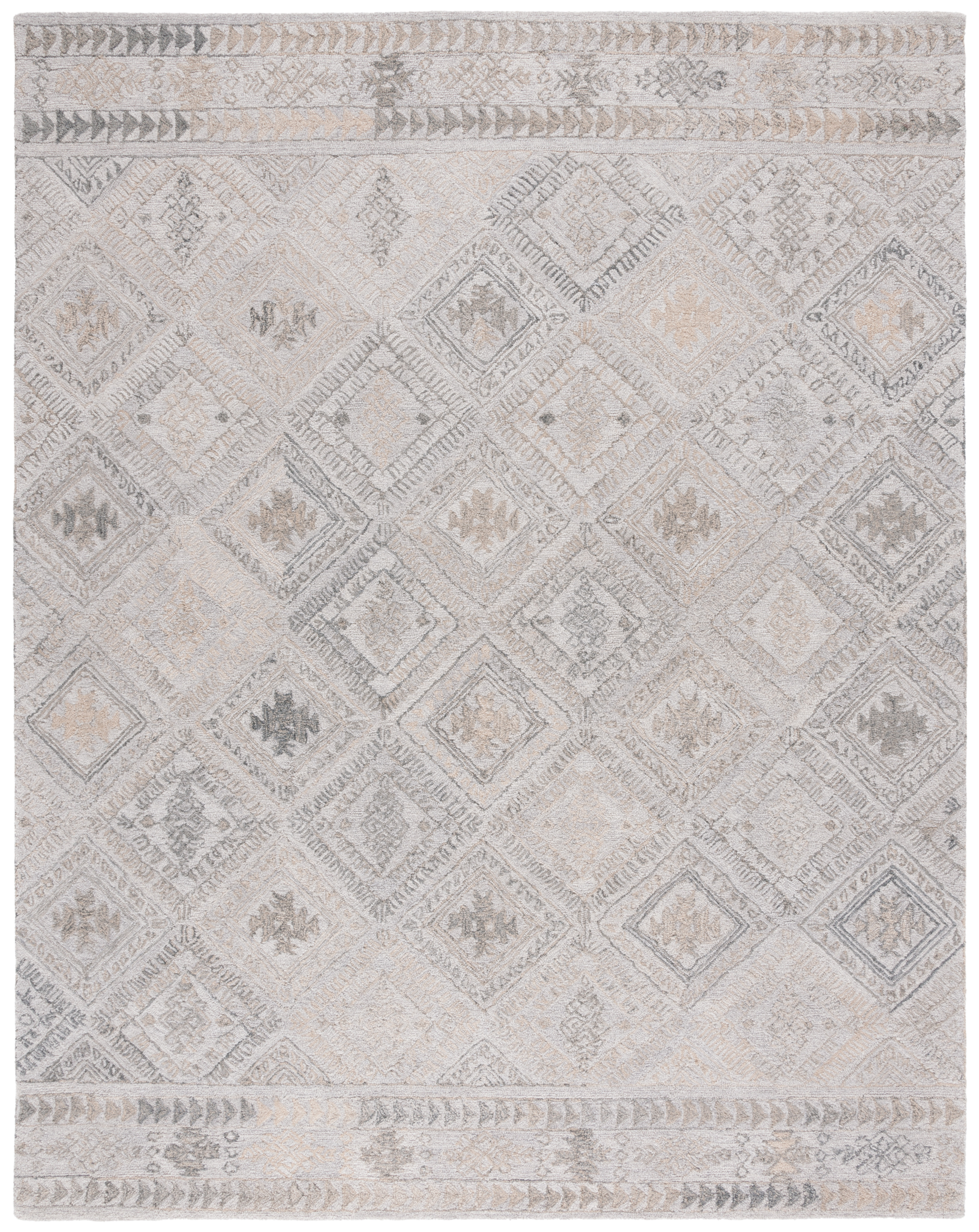 SAFAVIEH Abstract Camillo Tribal Area Rug, Gray/Beige, 8' x 10'
