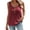 Wine, variant on Cilsoka Women Summer Tank Tops Round Neck Sleeveless Front Pleated Button Down Tunic Casual Outfit 2026 Basic Loose Shirts