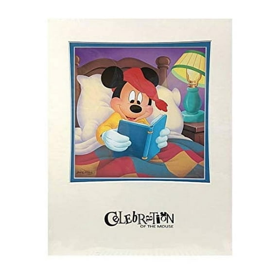 Disney Parks Mickey Mouse "Bedtime Story" Print Poster Wall Art by Don "Ducky" Williams - Multicolor